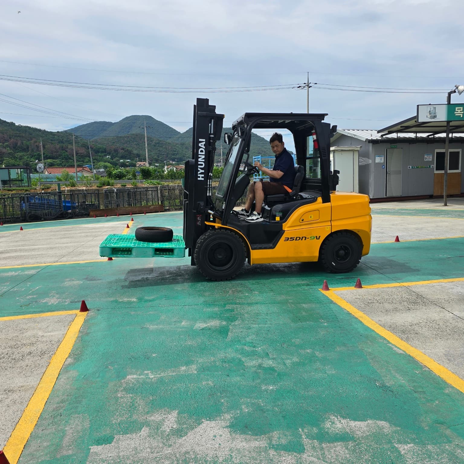7월 외국인근로자 지게차교육 (실습)